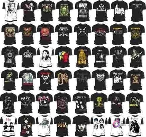 Vectores Rock y Metal para Sublimación y Vinilo – 240+ Diseños de Bandas Legendarias