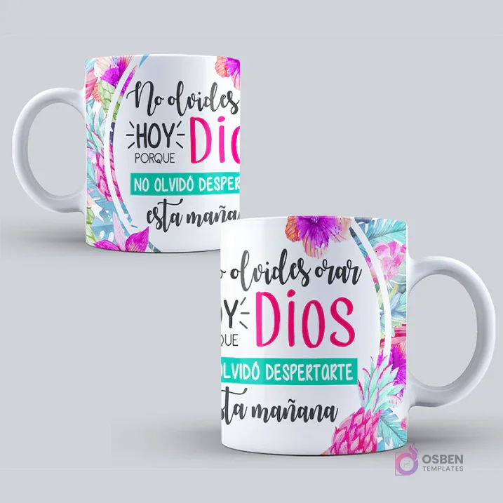 Tazas Cristianas de Fe y Esperanza | Diseños Inspiradores para Sublimación N°2