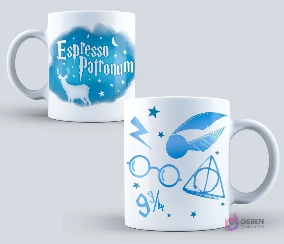 Colección Premium de Diseños Harry Potter para Tazas Sublimadas | Magia de Hogwarts