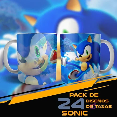 Plantillas para Tazas Sonic: Colección Exclusiva Vol. 3 de Diseños