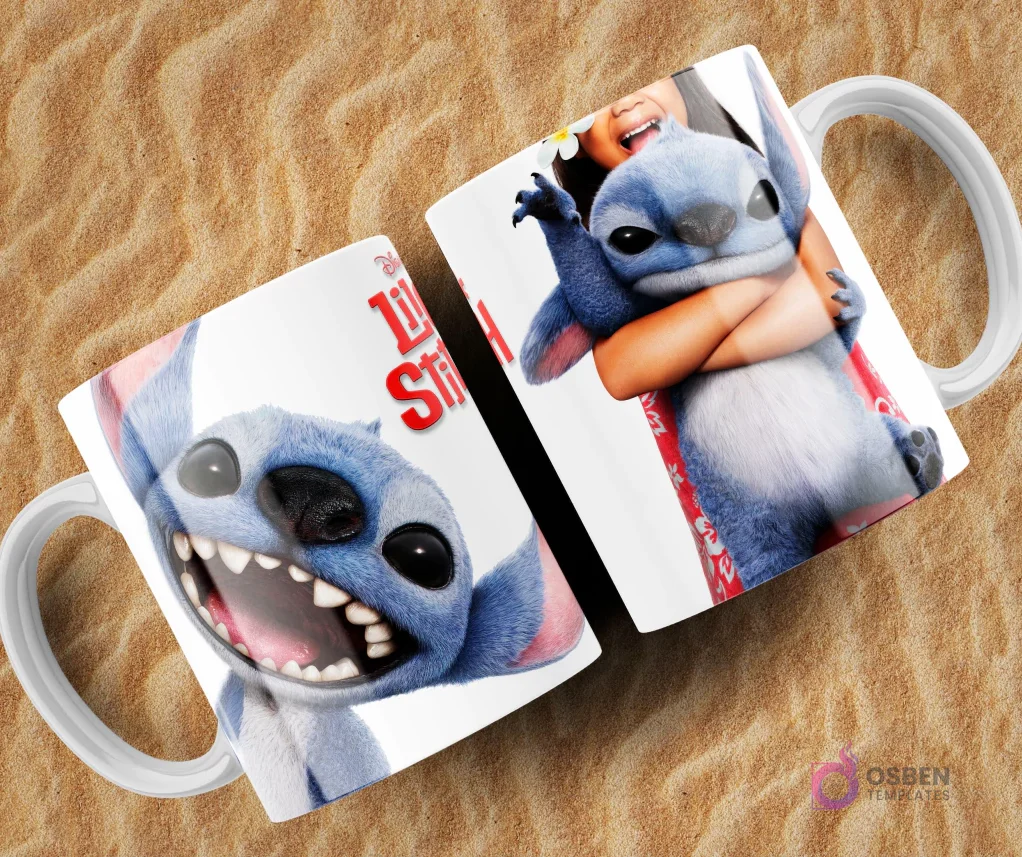 Plantillas para Tazas Lilo y Stitch: Diseños Exclusivos de la Película Vol. 2