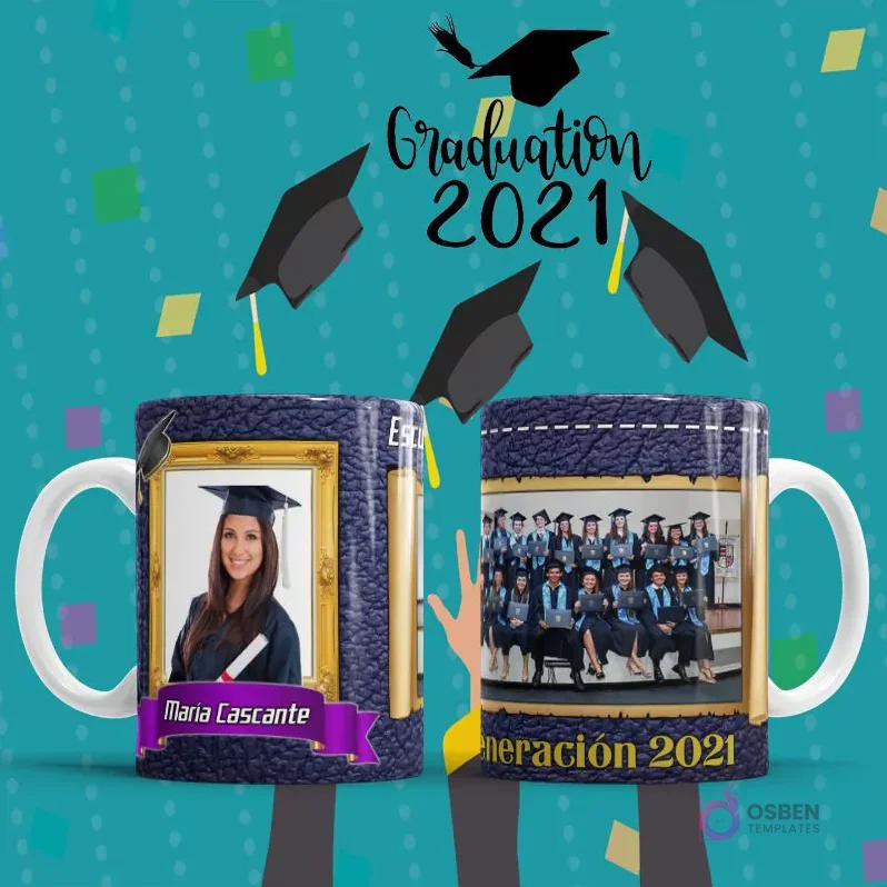 Diseños de Sublimación para Tazas de Graduación 2024 - Celebra un Logro Único