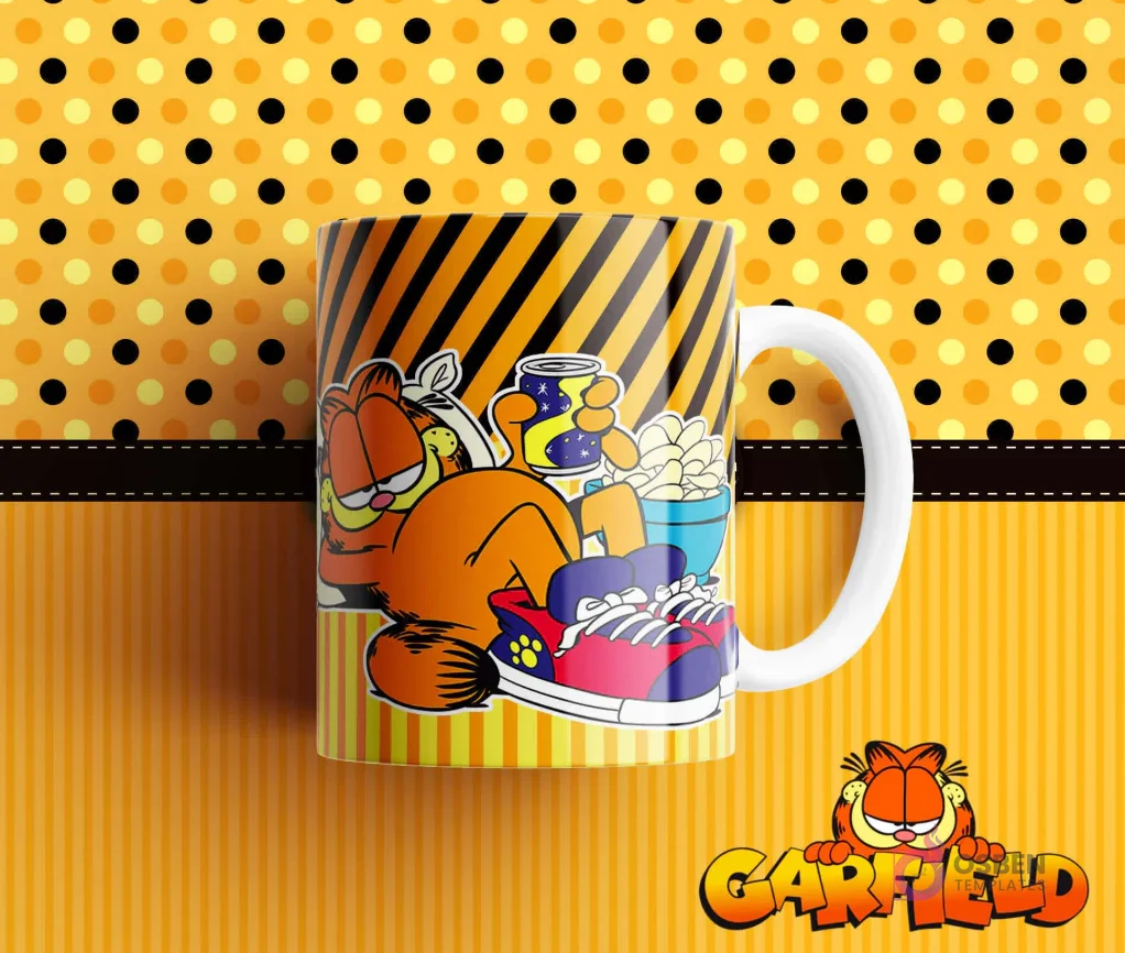 Garfield: Pack Exclusivo de Diseños para Tazas de Sublimación