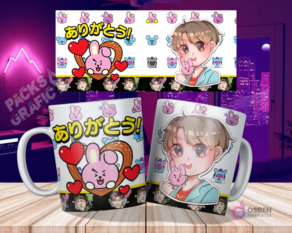 Diseños Exclusivos para Tazas BTS & BT21 2025 | Sublimación K-Pop