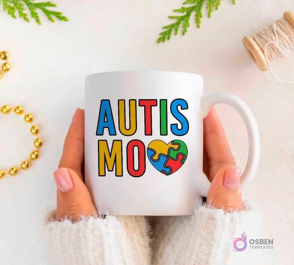 Diseños para Tazas Autismo | Plantillas Sublimación Conciencia | Vol. 2