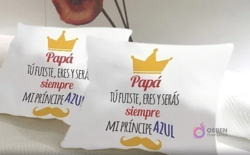 Plantillas Sublimación Cojines Día del Padre | 15 Diseños PNG Exclusivos + Mockups