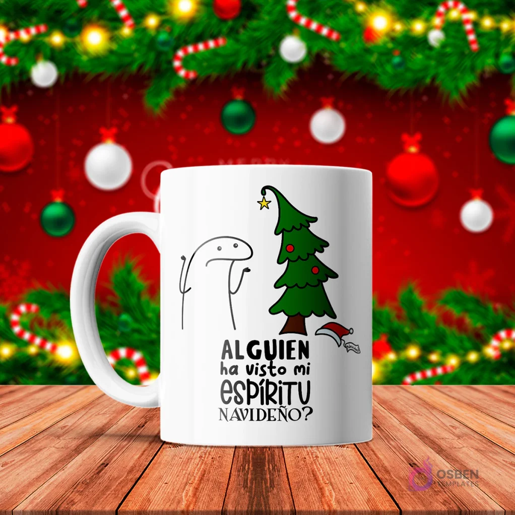Plantillas Flork Navidad para Tazas de Sublimación | Pack N°5 Diseños Exclusivos