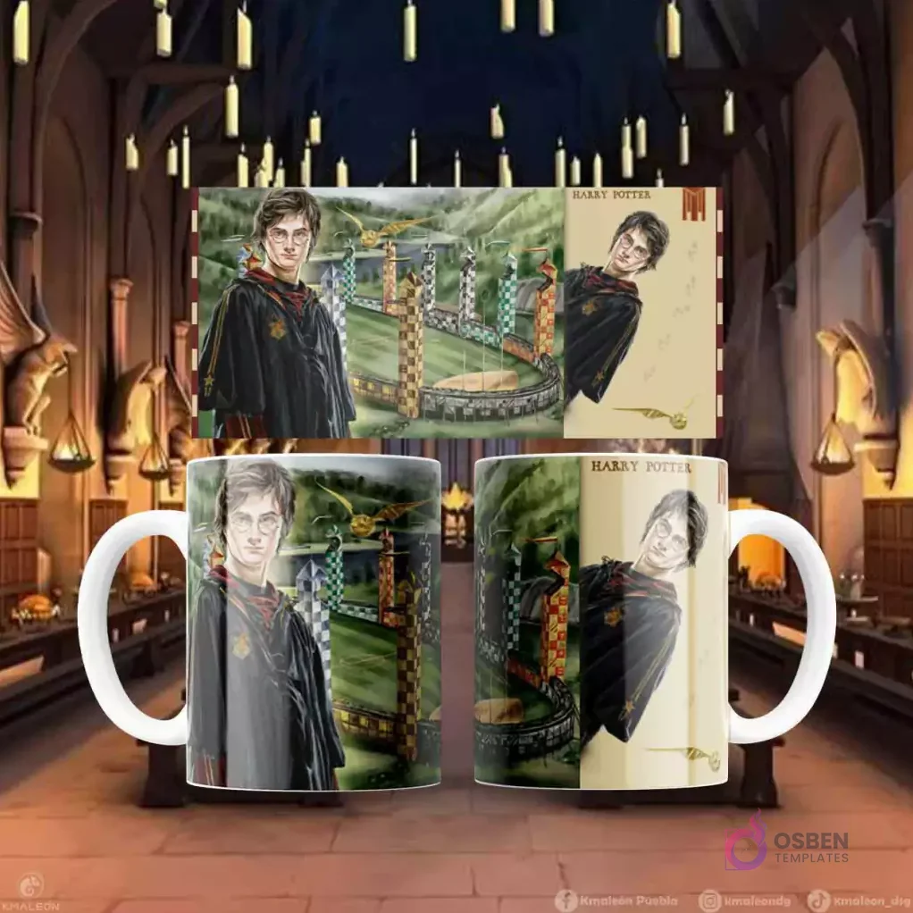 Plantillas Premium para Tazas Harry Potter V4 | Diseños Sublimación
