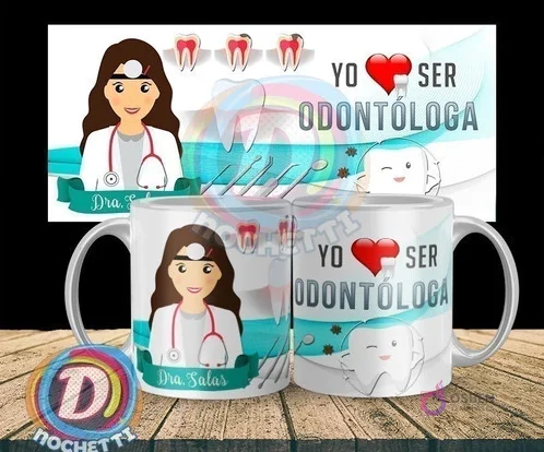 Diseños Digitales para Tazas de Profesiones Médicas Vol. 2 | Plantillas para Sublimación Editables
