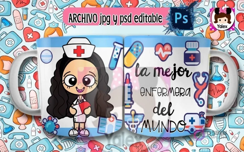 Taza La Mejor Enfermera del Mundo | Regalo Original para Héroes de la Salud