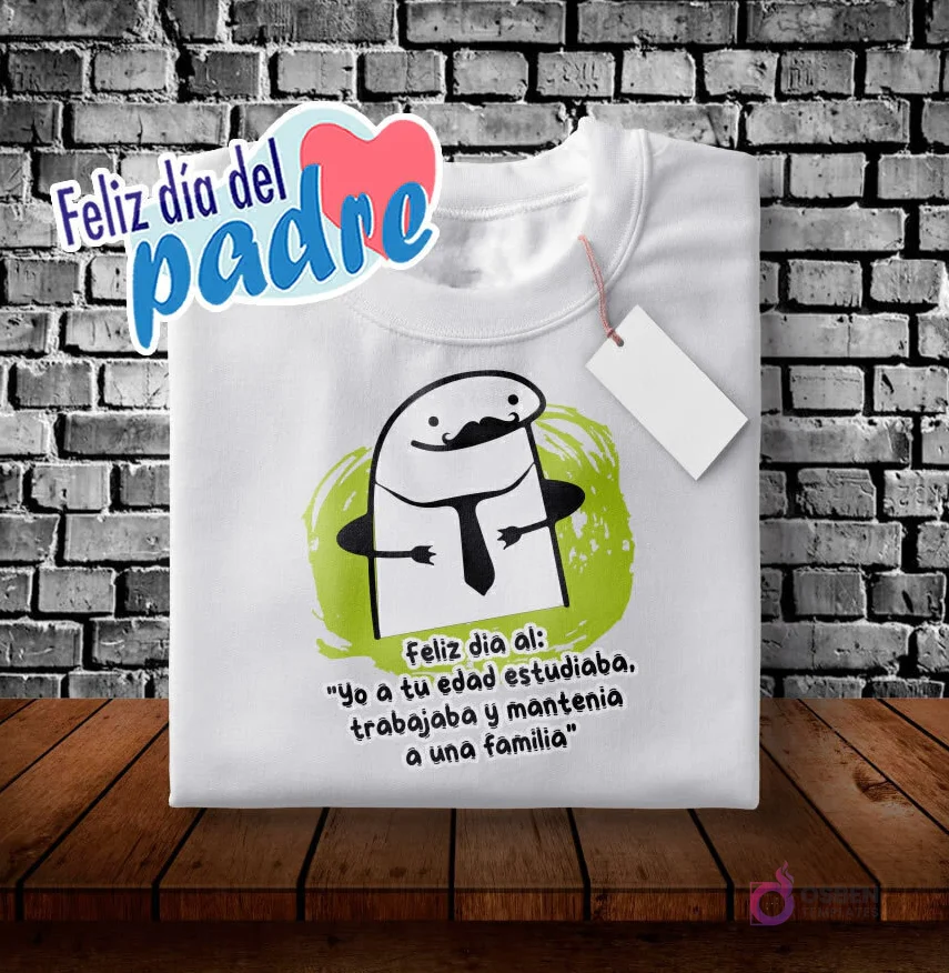 Pack Plantillas Sublimación Flork para Poleras Día del Padre | 6 Diseños PNG, PDF, CDR