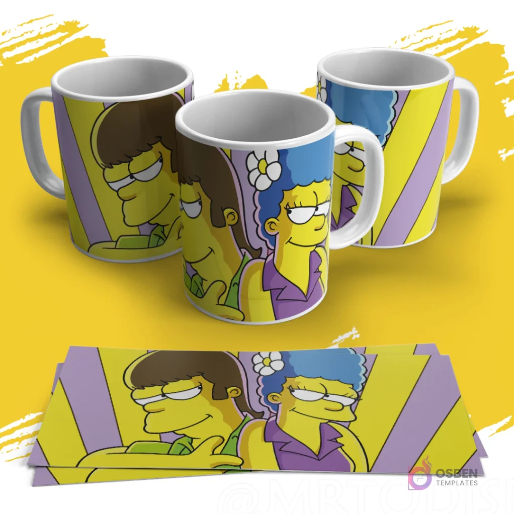 Diseños para Sublimación de Tazas | Amor y Parejas Famosas Icónicas