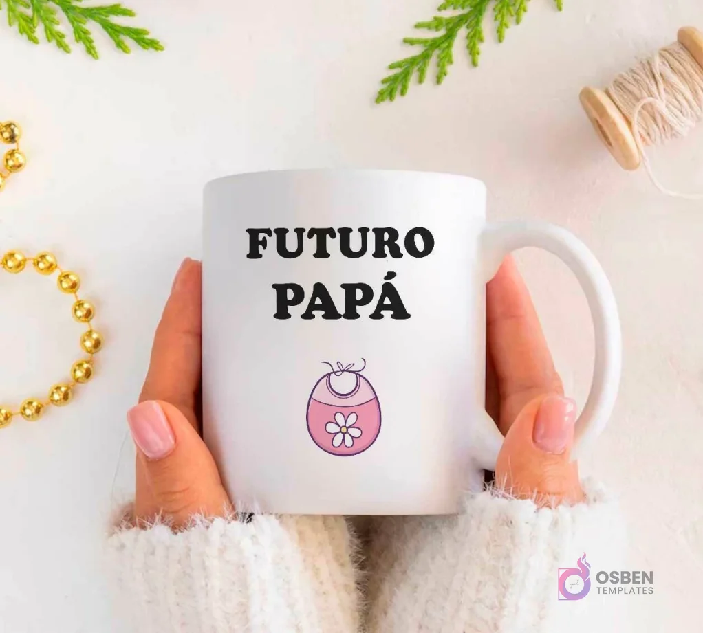 Pack Plantillas Tazas Día del Padre Futuro Papá - Sublimación JPG/PSD + Mockups