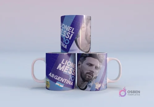Kit 10 Plantillas Sublimación Tazas Argentina Campeón Mundial Qatar 2022 - Diseños Exclusivos